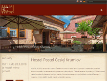 Tablet Screenshot of hostelpostel.cz